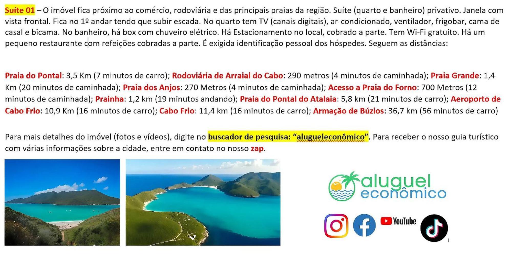 Arraial Do Cabo - Recanto Das Tartarugas - Aluguel Economico Dış mekan fotoğraf